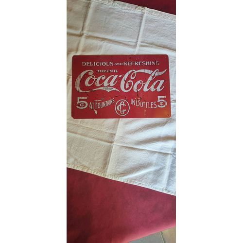 Plaque Publicitaire Delicious And Refreshing Drink Coca-Cola 