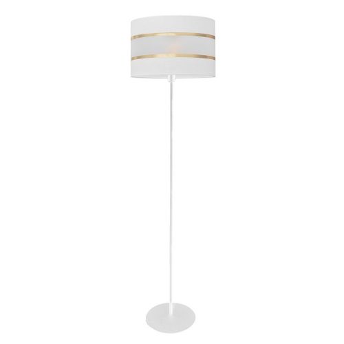 Helam Helen Lampadaire Avec Abat-Jour Blanc, Or 35cm