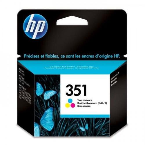 Cartouche d'Encre - Imprimante HP 351 trois couleurs authentique (CB337EE) pour HP Photosmart C4380/C4472/C4580/C5280
