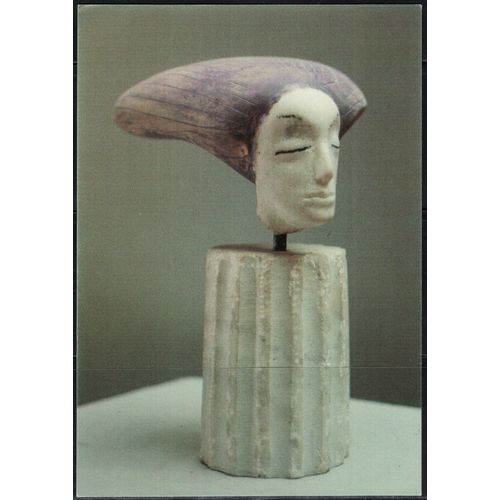 Norvège Carte Postale Postcard Portrait De Violette Sculpture Gunnar Torvund Marbre Bois