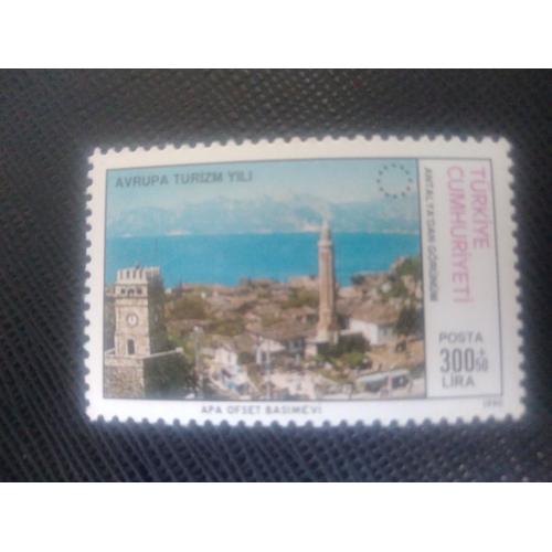 Timbre Turquie M I 2884 Année Européenne Du Tourisme , Antalya 1990 ( 020606 )