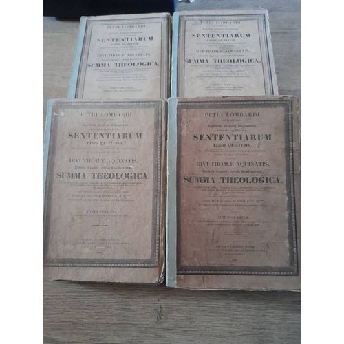 0petri Lombardi ... Sententiarum Libri Quator Necnon Divi Thomae Aquinatis,...,  Summa Theologica... Annotavit Vero Simul...J. P. Migne.  4 Tomes