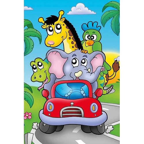Puzzle En Bois - Capitaine Elephant - 16 Pièces