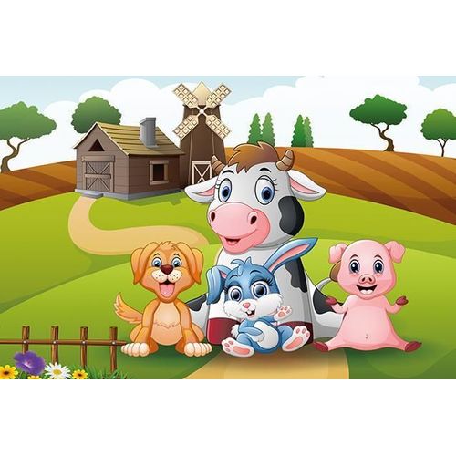 Puzzle En Bois - Photo À La Ferme - 50 Pièces