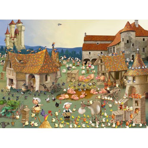 François Ruyer - Ferme - Puzzle 2000 Pièces