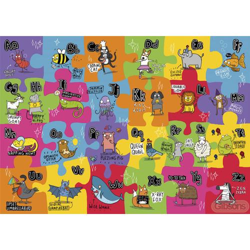Puzzle Pièces Xxl - The Unusual Alphabet - Puzzle 24 Pièces