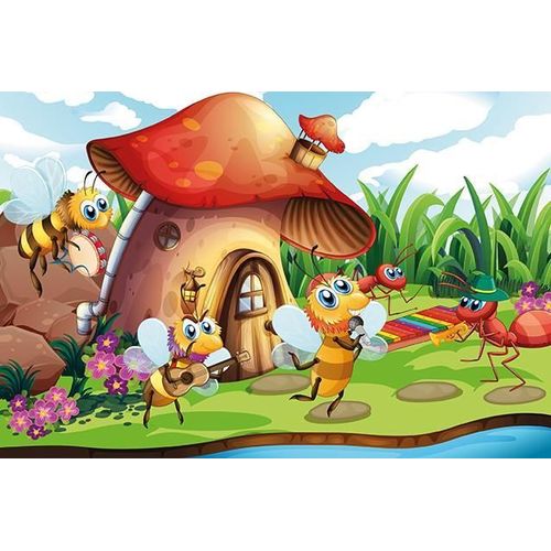 Puzzle En Bois - Abeilles Et Orchestre - 50 Pièces