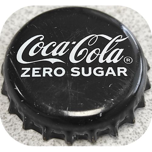 Capsule Crown Cap Coca Cola Noire Zéro Sugar Su
