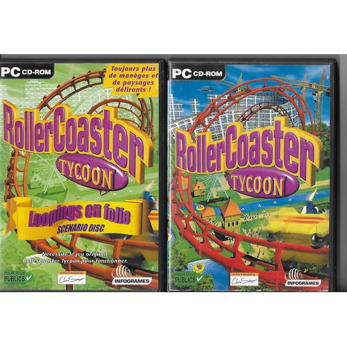 Pack Roller Coaster Tycoon Avec Disque Additionnel : Loopings En Folie - Pc