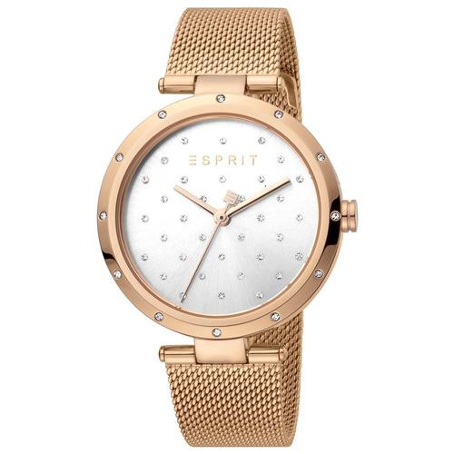 Montre Femme Esprit Es1l214m0075 Or Rose Bracelet En Maille