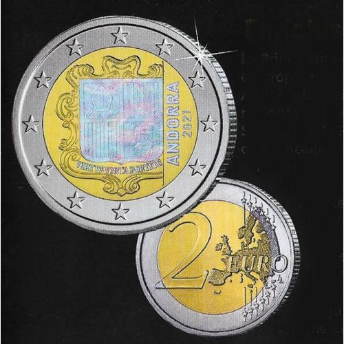 Piece De 2 Euros Principauté D Andorre Avec Hologramme