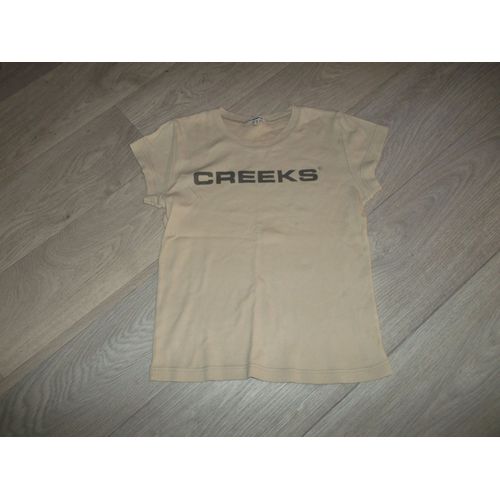 Tee Shirt Beige Creeks Sigle Kaki Taille 38