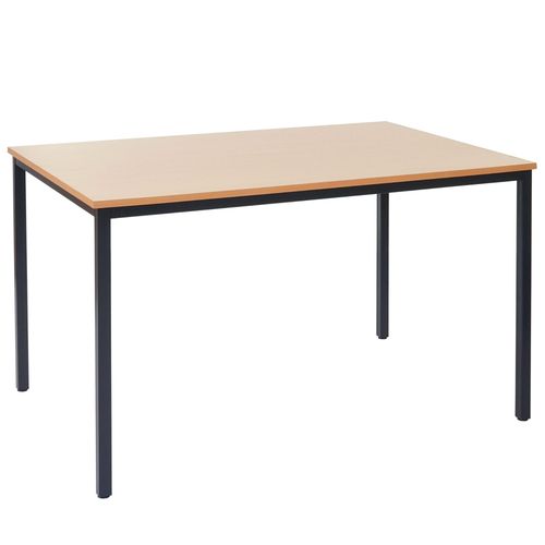 Bureau Table De Conférence 120x80cm Mdf Aspect Hêtre 04_0001392