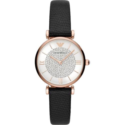 Emporio Armani Montre Noir Analogique Femmes Gianni T-Bar Ar11387