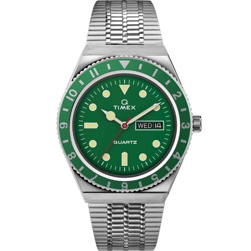 Timex Montre Argent Analogique Hommes Q Reissue Tw2u61700