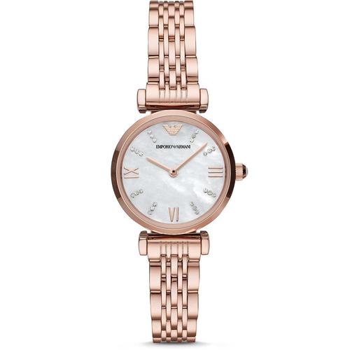 Emporio Armani Montre Ip-Rosé Analogique Femmes Gianni T-Bar Ar11316