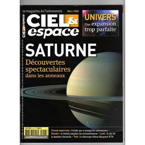 Ciel Et Espace N° 418 : Saturne : Découvertes Spectaculaires Dans Les Anneaux