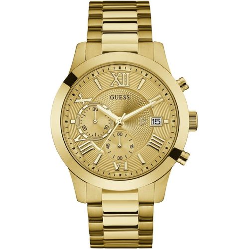 Guess Montre Doré Chronographe Hommes Atlas W0668g4