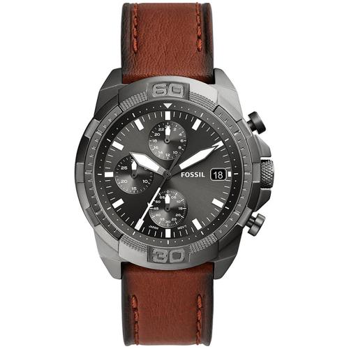 Fossil Montre Marron Chronographe Hommes Bronson Fs5855