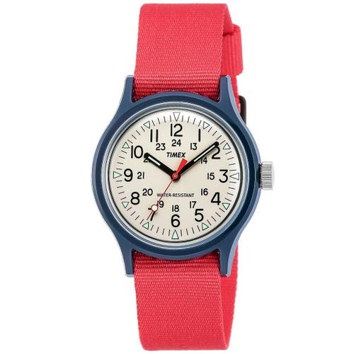 Timex Montre Rouge Analogique Hommes Camper Tw2u84300