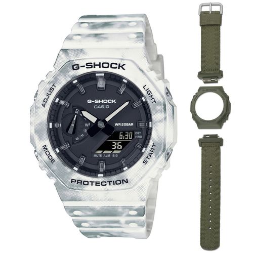 Casio Montre Multicolore Analogique - Digital Hommes G-Shock Gae-2100gc-7aer