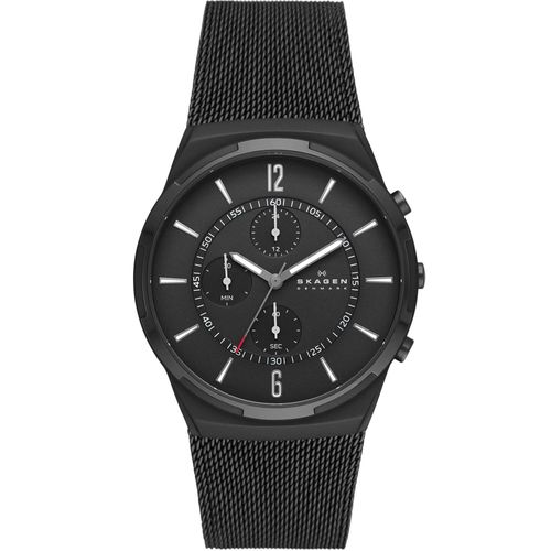 Skagen Montre Noir Chronographe Hommes Melbye Chronograph Skw6802