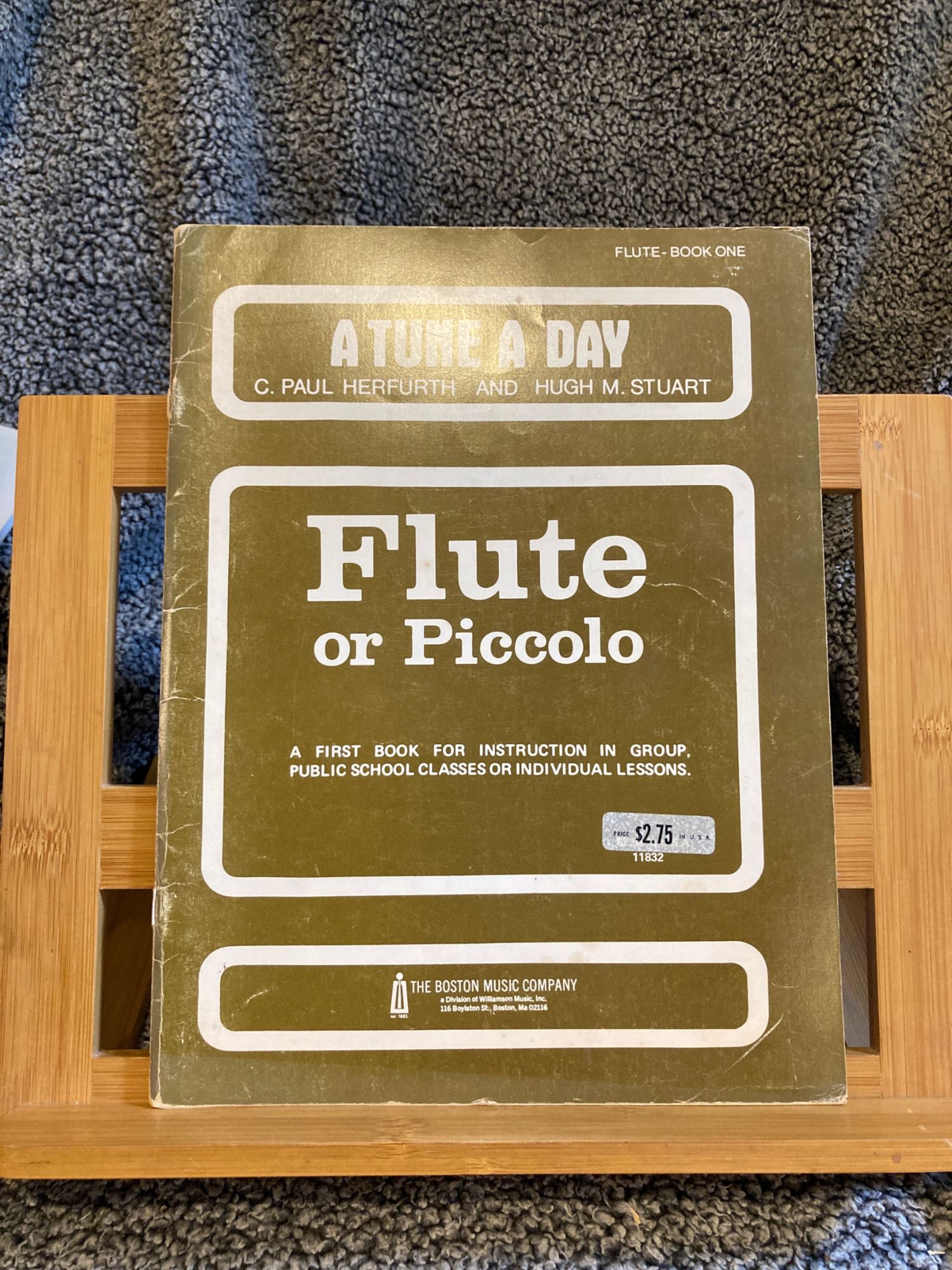 C. P. Herfurth H. M. Stuart A Tune A Day Flûte Piccolo Partition Boston Vol. 1