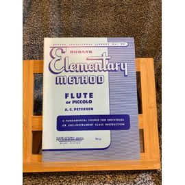 A. C. Petersen Rubank Elementary Method Flûte Piccolo Ed. Rubank N°38