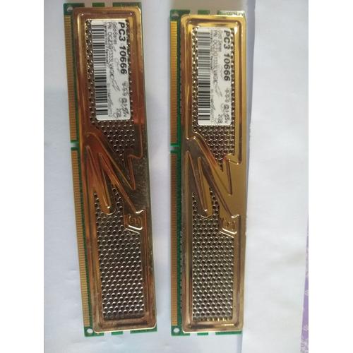 OCZ OCZ3G1333LV4GK Gold 4 (2X2 Go) PC3-10666 1333 MHz 240 broches Non ECC Mémoire DDR3)