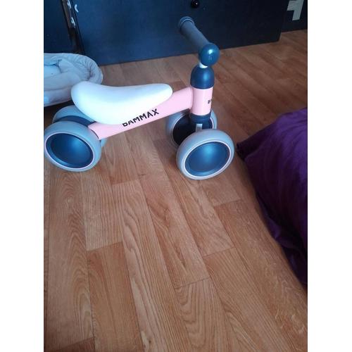 Bammax Vélo Bébé Draisienne Pour Bébé De 1 An-18 Mois, Vélo Enfant Sans Pédales Jouet Educatif Baby Walker, Premier Anniversaire Cadeau Pour Filles, Rose 