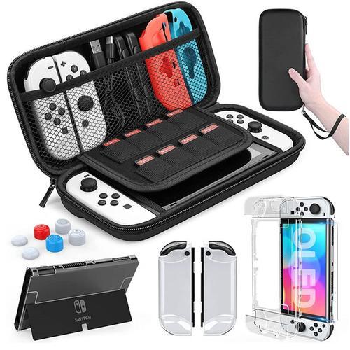 Kit De Protection Pour Nintendo Switch Oled : Étui, Coque, Protecteur D'écran Et Plus