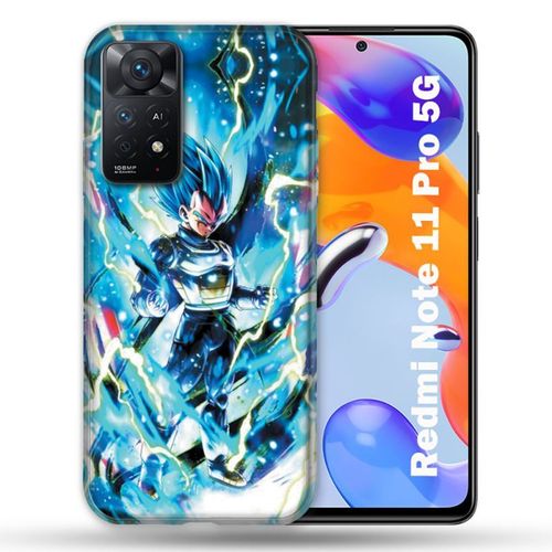 Coque Pour Xiaomi Redmi Note 11 Pro / 11 Pro 5g Manga Dragon Ball Vegeta Bleu
