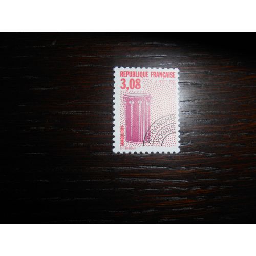 Timbres De France 1992 Préoblitérés Instruments De Musique Iv Tambourin Dentelé 12