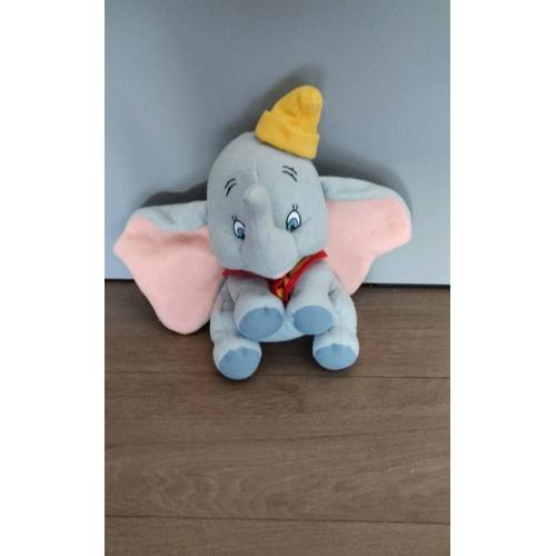 Peluche Éléphant Jemini 17 Cm Au Col Rouge Et Jaune