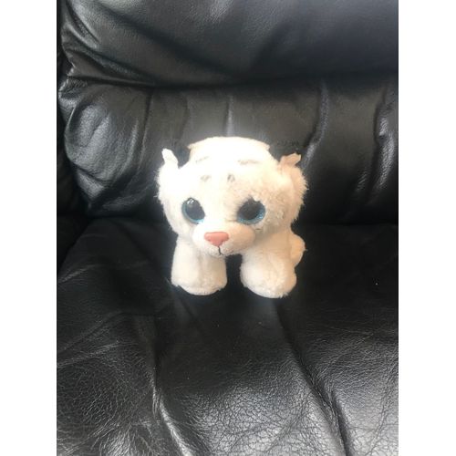 Doudou Peluche Tigre Blanc Ty -Tundra 18cm