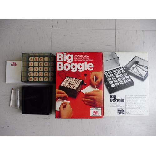 Jeu Big Boggle Avec 25 Dés Pour Trouver Des Mots Plus Longs Et Plus Nombreux - Miro - 1979