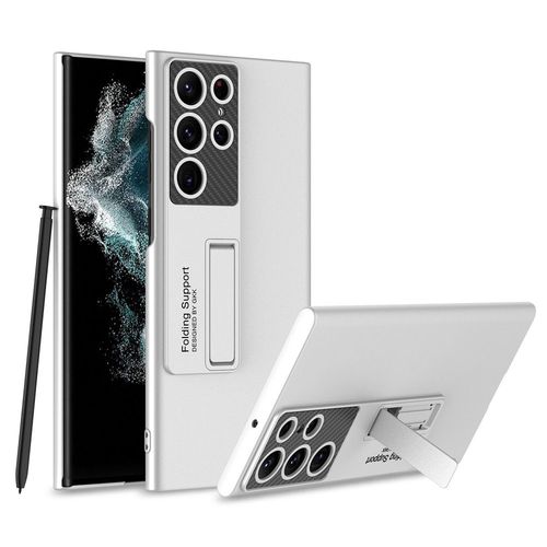 Coque Samsung S22ultra Ultra Thin Frosted Stand -Argent