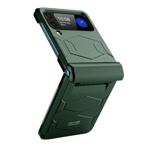 Coque Samsung Z Flip 3 Étui Pour Téléphone Mobile Charnière Créative Écran Pliant Anti-Goutte - Vert