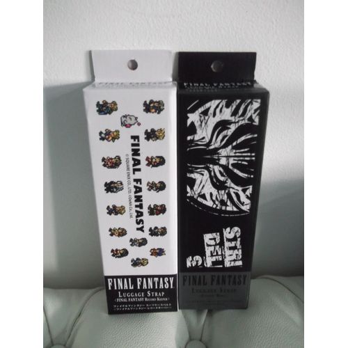 Final Fantasy Lot De Sangles Bagages / Luggage Strap Record Keeper & Cloudy Wolf