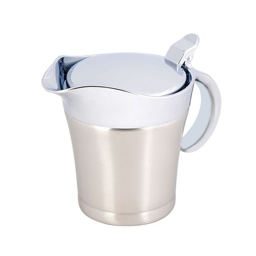 Pot À Sauce Thermo-Isolant À Double Paroi En Acier Inoxydable 304 (S, 450ml), Pot De Service Pour Saucière