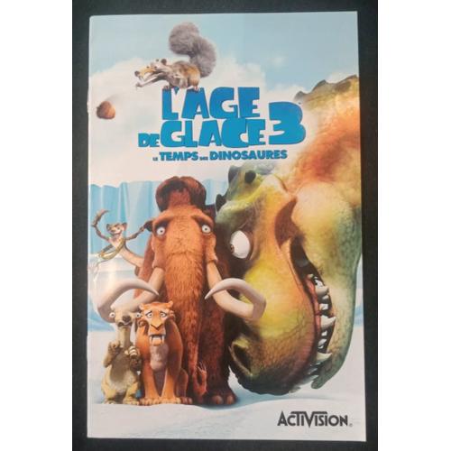 L'age De Glace 3 "Le Temps Des Dinosaures" - Notice Officielle - Sony Playstation 2 - Ps2