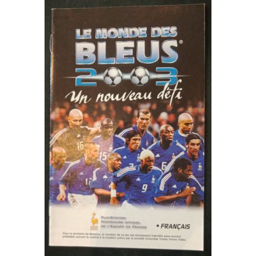 Le Monde Des Bleus 2003 - Notice Officielle - Sony Playstation 2 - Ps2