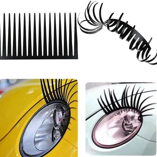 Autocollant De Faux Cils Pour Phare De Voiture, 2 Pièces, Décalcomanies De Décoration, Pour Vw Volkswagen Coccinelle Bmw