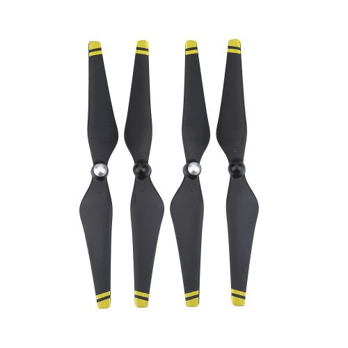 2 Paires D'hélices À Serrage Automatique Pour Drone Dji Phantom 3, Accessoire De Quadrirotor (Bord Jaune)-Générique