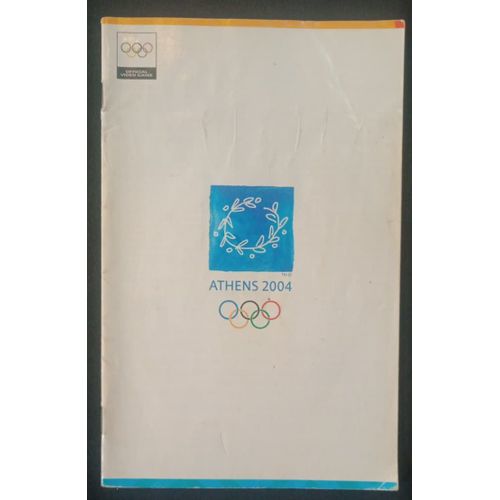 Athens 2004 - Notice Officielle - Sony Playstation 2 - Ps2