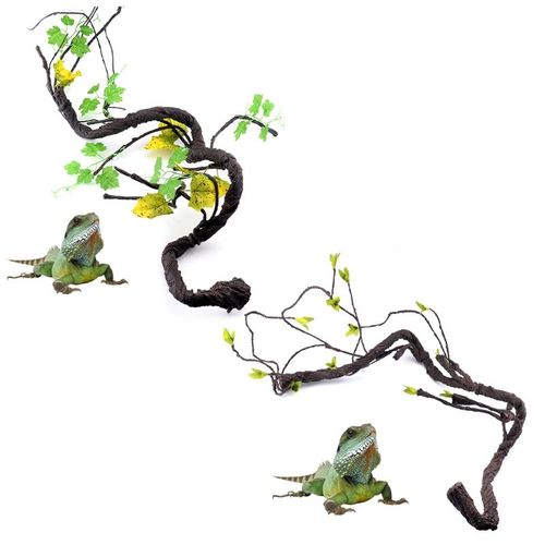 Plantes De Reptile, Branches De Vignes Artificielles Grimpantes, Terrarium