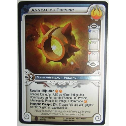 Anneau Du Prespic Dofus Collection 85/100 Holo