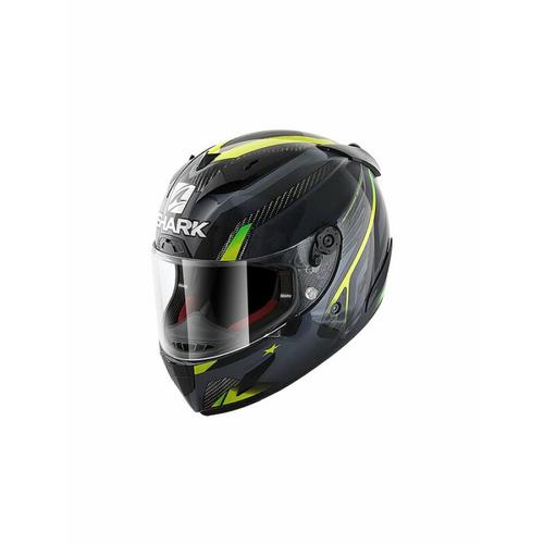 Casque Moto Intégral Shark Race-R Pro Carbon Aspy - Carbone / Gris / Jaune - L