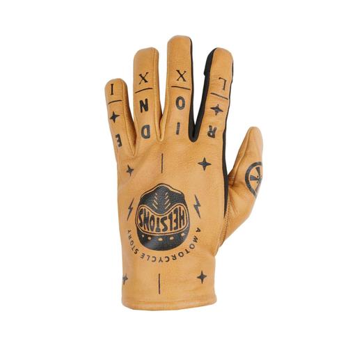 Gants ?T? Cuir Helstons Kustom - Dor? - Taille 8