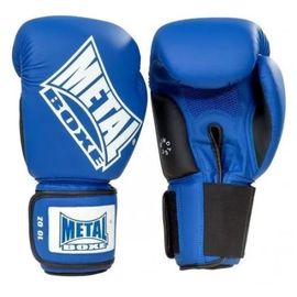 Gants De Boxe Super Entrainement/Compet Metal Boxe - 14 Oz - Bleu